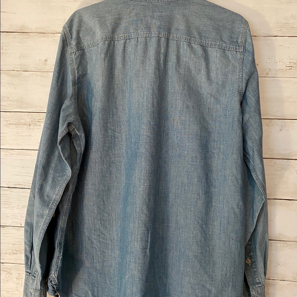 NWOT LTL Ralph Lauren Chambray Shirt L - Picture 2 of 5